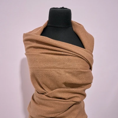 Imagine din Esarfa lunga de dama Serene Luxe, cu lurex si casmir, Bej, 200x70 cm
