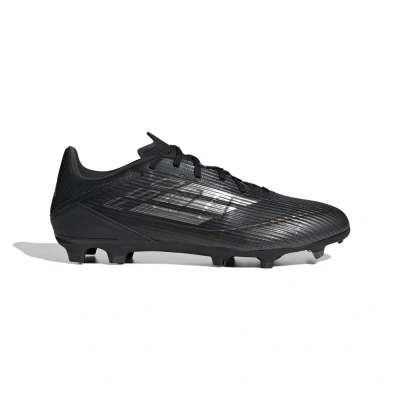 Imagine din adidas Performance F50 League FIRM/MULTIGROUND Ghete de fotbal cu crampoane turnate, Mărime: 47 1/3, Core black/iron metallic/gold metallicPantofi