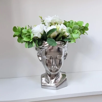 Imagine din Vaza Venus Wanted Power Silver, Inaltime 25 cm (Culoare: Argintiu)