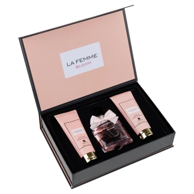 Imagine din Set cadou La Femme Bloom, Riiffs, Femei, Apa de Parfum 100ml + Gel Dus Lotiune corp
