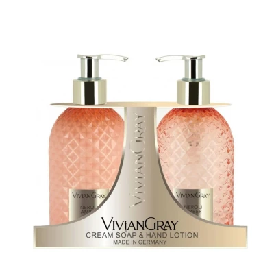 Imagine din Set cadou Vivian Gray Neroli &amp; Amber, Unisex, Sapun lichid, 300 ml + Crema de maini,