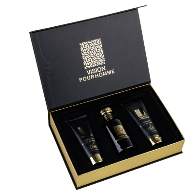 Imagine din Set cadou Leather Riiffs, Barbati, Apa de Parfum 100ml + Gel Dus Lotiune corp