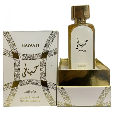 Imagine din Parfum arabesc, Lattafa, Hayaati Gold Elixir, Femei, Apa de Parfum, 100 ml (Gramaj: Parfum)