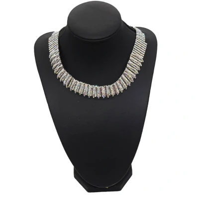Imagine din Colier Choker cu pietre semipretioase, la baza gatului, CK011