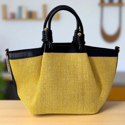 Imagine din Geanta plaja tip shopper, LiLo, cu bareta detasabila si capsa magnetica, Negru