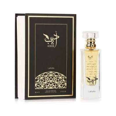 Imagine din Parfum Lattafa Adeeb, Unisex, Apa de 80ml (Gramaj: 80 ml Parfum)