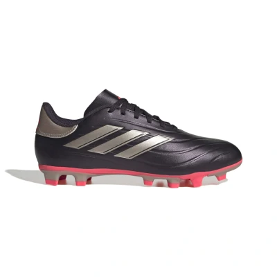 Imagine din adidas Performance COPA PURE 2.0 CLUB Flexible Ground Ghete de fotbal cu crampoane turnate, Mărime: 46, Aurora black/platin metallic/turboPantofi