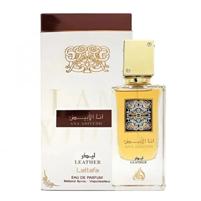 Imagine din Parfum Lattafa, Ana Abiyedh Leather, Femei, Apa de Parfum, 60 ml (Gramaj: Parfum)
