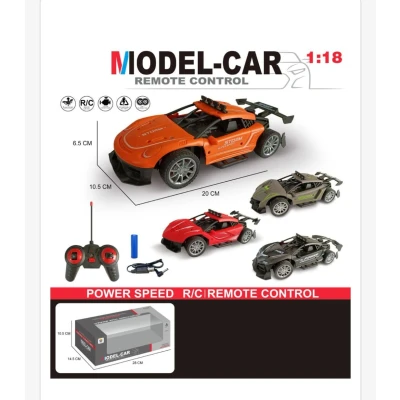 Imagine din Masinuta cu telecomanda si sunete RC Extreme Racing, Rosu
