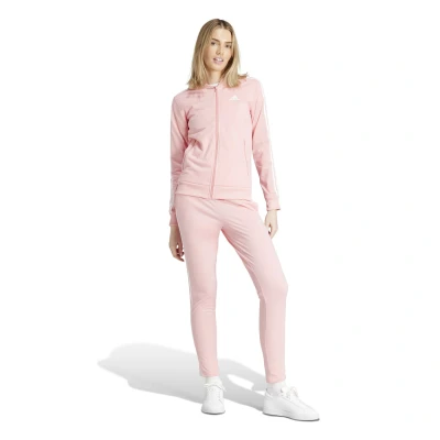 Imagine din adidas Sportswear Essentials Stripes Salopetă sport, Mărime: XS, Semi pink spark/white