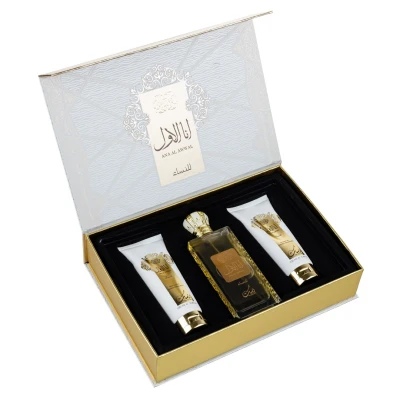 Imagine din Set cadou Ana Al Awwal Women, Nusuk, Femei, Apa de Parfum 100ml + Gel Dus Lotiune corp