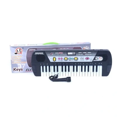Imagine din Orga Electronica cu Microfon , Echipata 37 taste de pian, accesorizata ritmuri si melodii diferite (Culoare: Negru)