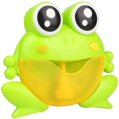 Imagine din Jucarie de baie Bubble Frog cu difuzor spuma si muzica (Culoare: Rosu orange)