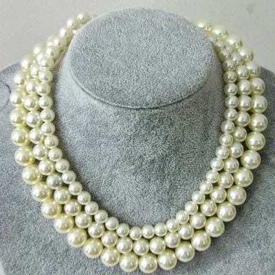 Imagine din Colier din perle la baza gatului, Classic Charm, in cutie eleganta, Alb