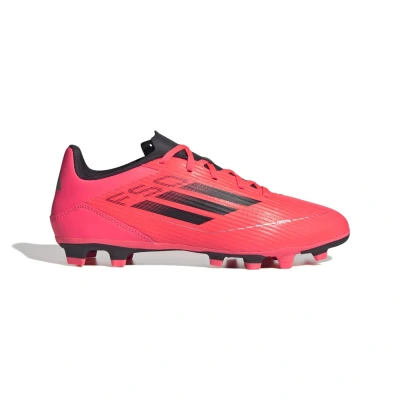 Imagine din adidas Performance F50 CLUB Flexible Ground Ghete de fotbal cu crampoane turnate, Mărime: 45 1/3, Turbo/aurora black/platin metallicPantofi