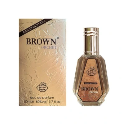 Imagine din Parfum arabesc, Apa de Brown Orchid Gold Edition, Fragrance World, Unisex 50ml