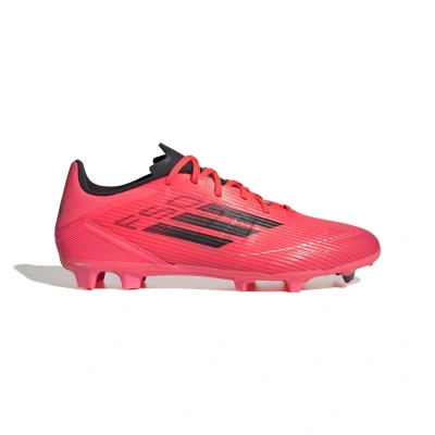 Imagine din adidas Performance F50 League FIRM/MULTIGROUND Ghete de fotbal cu crampoane turnate, Mărime: 42 2/3, Turbo/aurora black/platin metallicPantofi