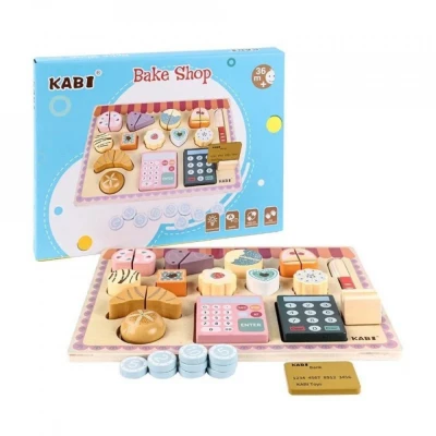 Imagine din Joc de rol puzzle lemn Cofetaria tip Montessori, Kabi