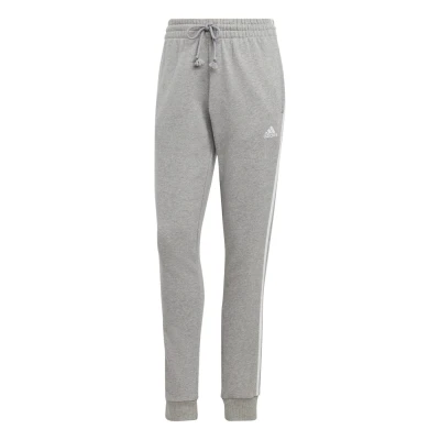 Imagine din adidas Sportswear Essentials 3 Stripes French Terry Cuffed Pantaloni de trening, Mărime: XL, Medium grey heather/white