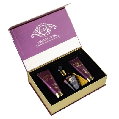 Imagine din Set cadou Majestic Rose, Riiffs, Femei, Apa de Parfum 100ml + Gel Dus Lotiune corp